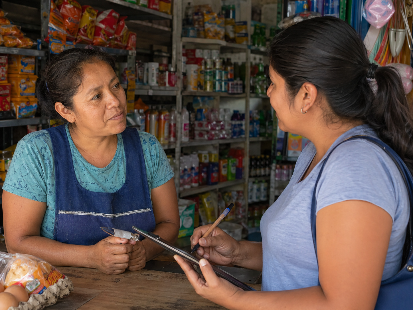 Entrevista de campo en punto de venta